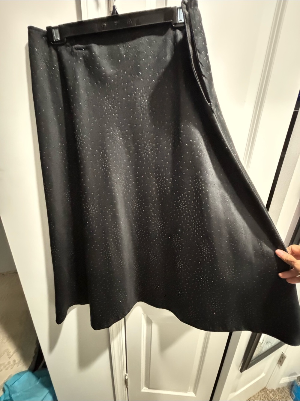 White House Black Marker  A-Line Skirt with Subtle Sparkle